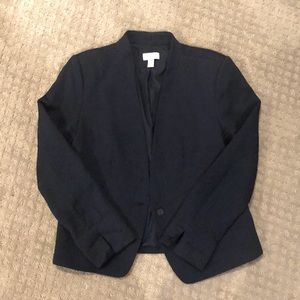 Loft Textured Collarless Blazer